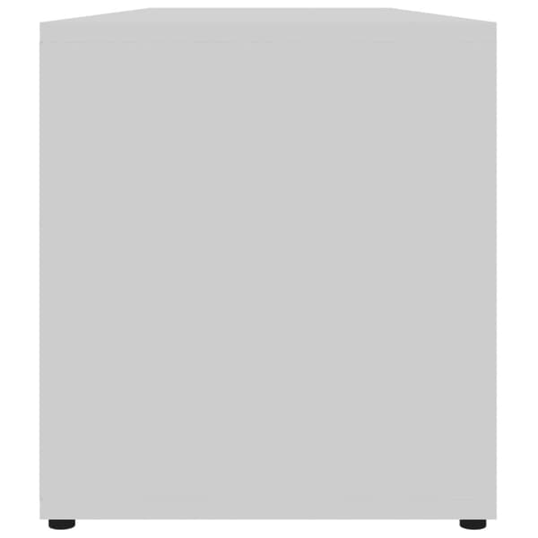 tv-bord 120x34x37 cm konstrueret træ hvid