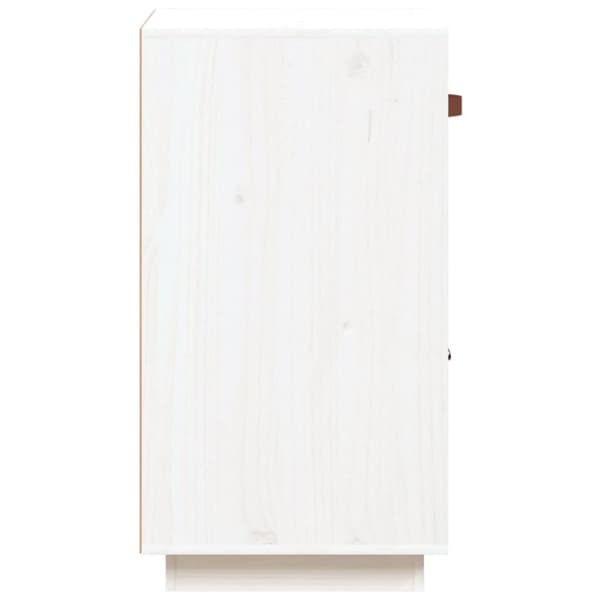 skænk 34x40x75 cm massivt fyrretræ hvid