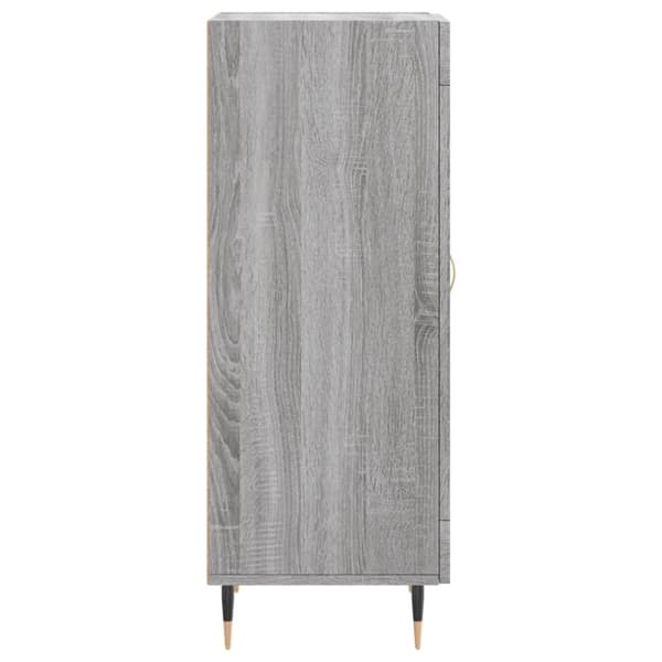 skænk 34,5x34x90 cm konstrueret træ grå sonoma-eg