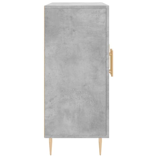 skab 90x34x80 cm konstrueret træ betongrå
