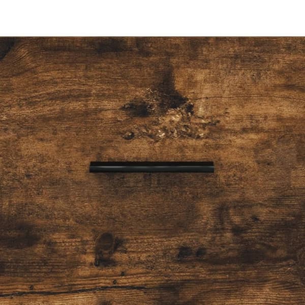 skænk 100x36x60 cm konstrueret træ røget egetræsfarve