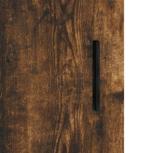 skænk 100x36x60 cm konstrueret træ røget egetræsfarve