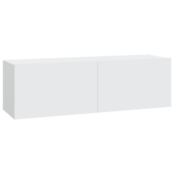 TV-seinäkaapit 4 kpl valkoinen 100x30x30 cm