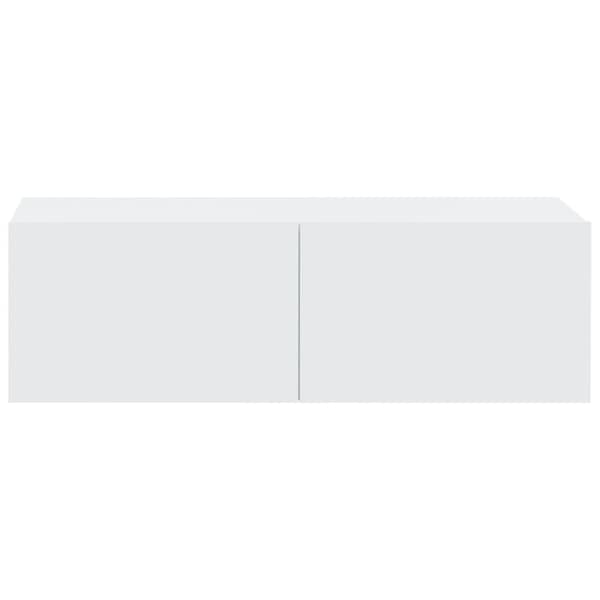 TV-seinäkaapit 4 kpl valkoinen 100x30x30 cm