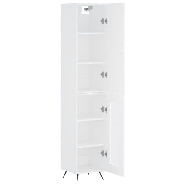 skab 34,5x34x180 cm konstrueret træ hvid