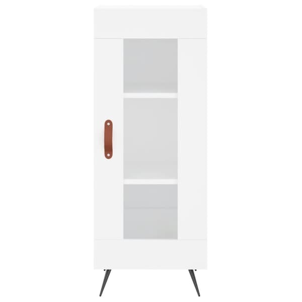 skab 34,5x34x180 cm konstrueret træ hvid