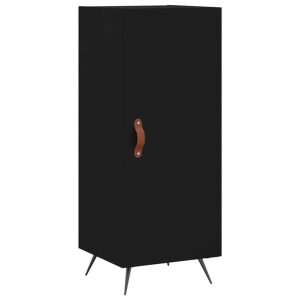 skab 34,5x34x180 cm konstrueret træ sort