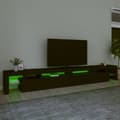 Miniatyrbild 4 av 10: Tv-bänk med LED-belysning svart 290x36,5x40 cm
