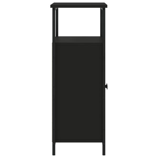 skab 70x30x80 cm konstrueret træ sort