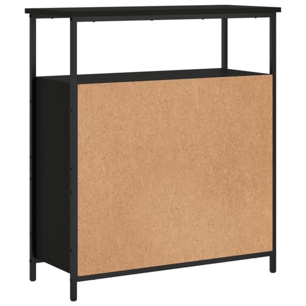 skab 70x30x80 cm konstrueret træ sort