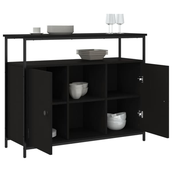 Senkki musta 100x35x80 cm tekninen puu