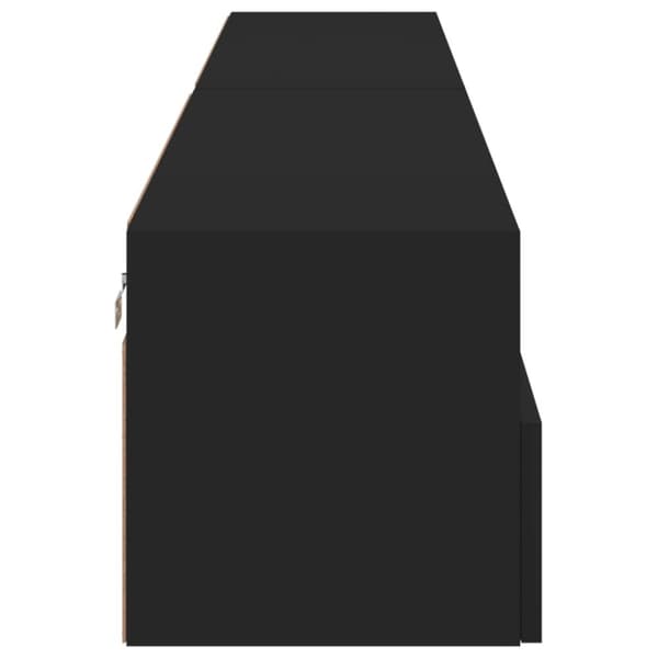 væghængte tv-borde 2 stk. 100x30x30 cm konstrueret træ sort