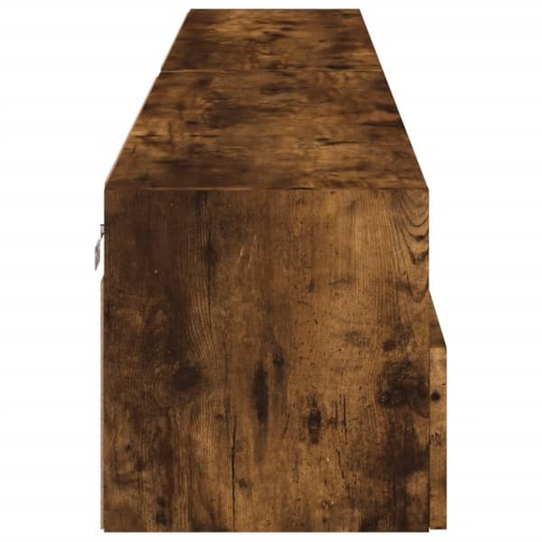 TV-seinäkaappi 2 kpl savutammi 100x30x30 cm tekninen puu