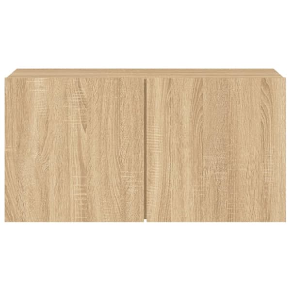 væghængt tv-bord 80x30x41 cm sonoma-eg