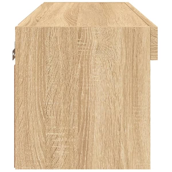 TV-bänk med LED-belysning sonoma-ek 60x30x30 cm