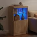 Pikkukuva 4 / 10: Senkki LED-valoilla Sonoma-tammi 60,5x37x100 cm