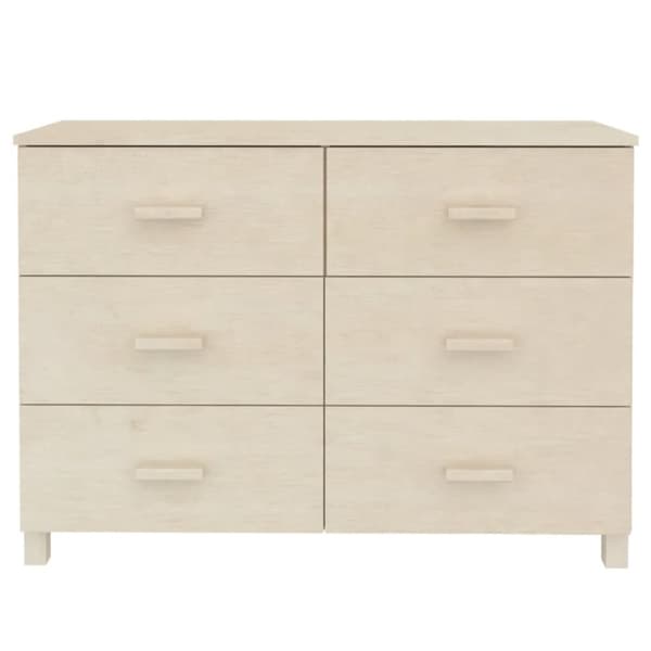 skænk HAMAR 113x40x80 cm fyrretræ honningbrun
