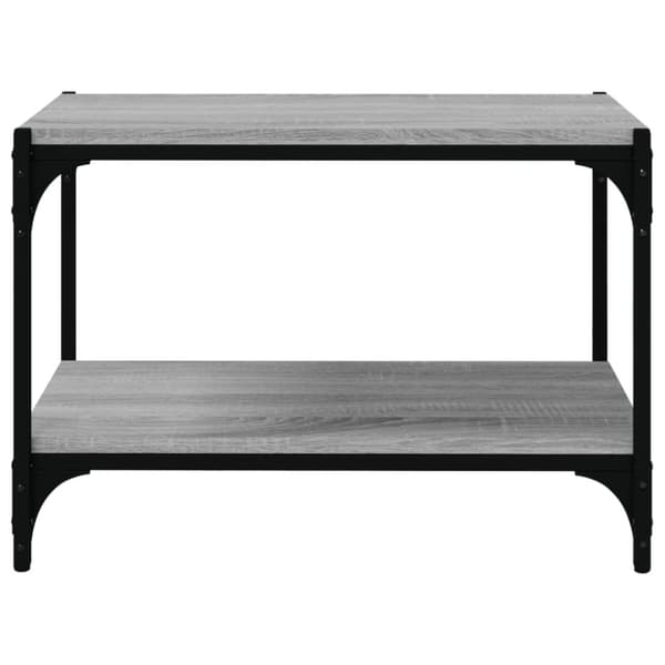 Tv-bänk grå sonoma 60x33x41 cm konstruerat trä och stål