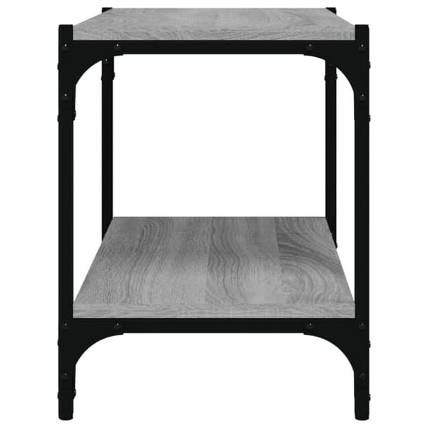 Tv-bänk grå sonoma 60x33x41 cm konstruerat trä och stål