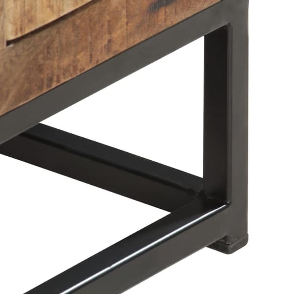 TV-bänk 120x30x40 cm massivt återvunnet trä