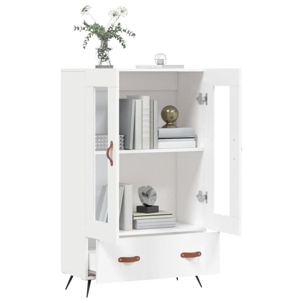 skab 69,5x31x115 cm konstrueret træ hvid