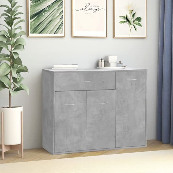 Senkki betoninharmaa 88x30x70 cm tekninen puu