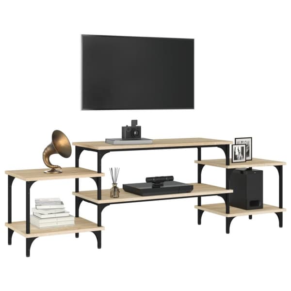 TV-skåp sonoma-ek 117x35x52 cm konstruerat trä