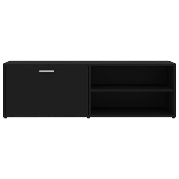 TV-bänk svart 120x34x37 cm konstruerat trä