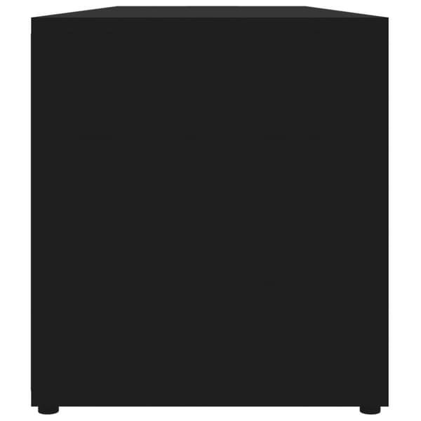 TV-bänk svart 120x34x37 cm konstruerat trä