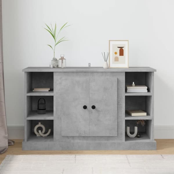 skænk 100x35,5x60 cm konstrueret træ betongrå