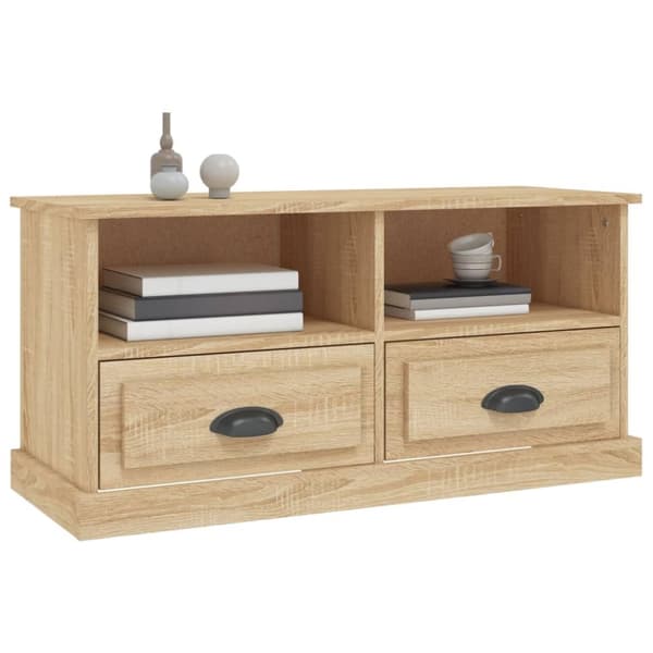 TV-taso Sonoma-tammi 93x35,5x45 cm tekninen puu