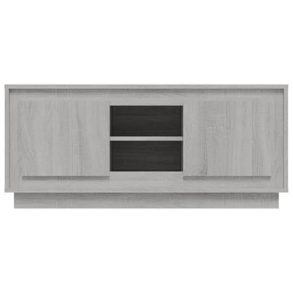 Tv-bänk grå sonoma 102x35x45 cm konstruerat trä