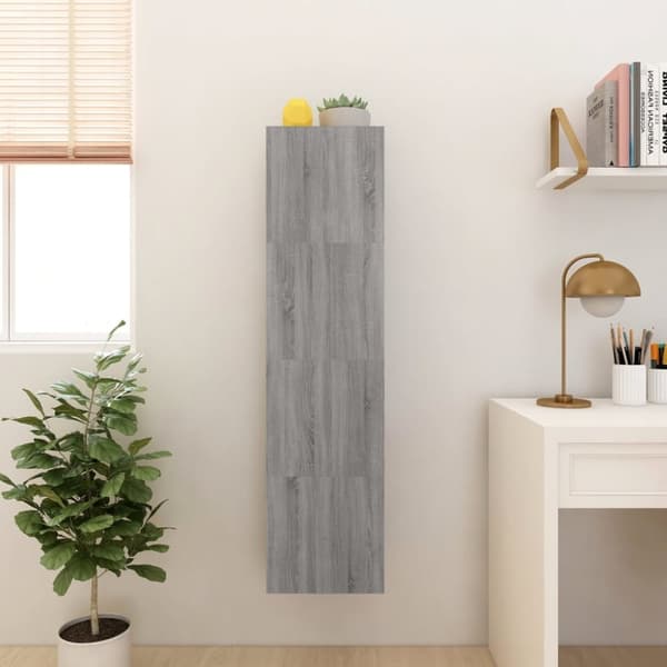Seinäkiinnitettävät TV-kaapit 4 kpl harmaa Sonoma 30,5x30x30 cm