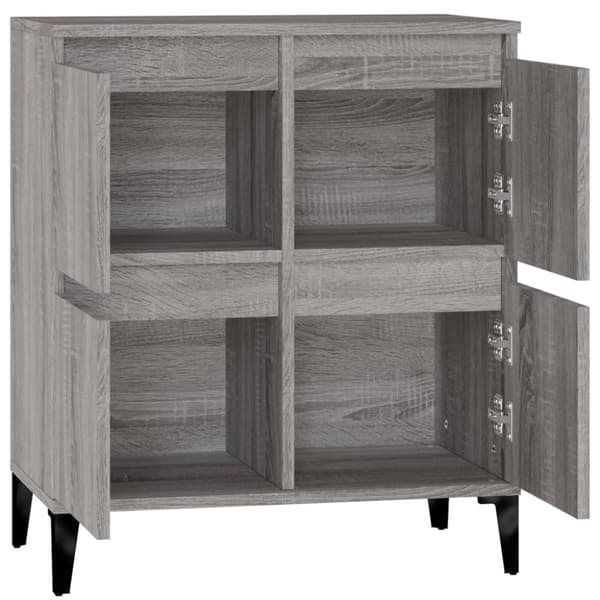 skænk 60x35x70 cm konstrueret træ grå sonoma-eg
