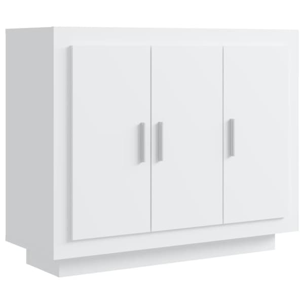 skænk 92x35x75 cm konstrueret træ hvid