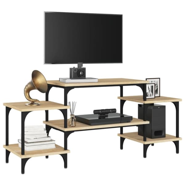 TV-bänk sonoma-ek 117x35x52 cm konstruerat trä