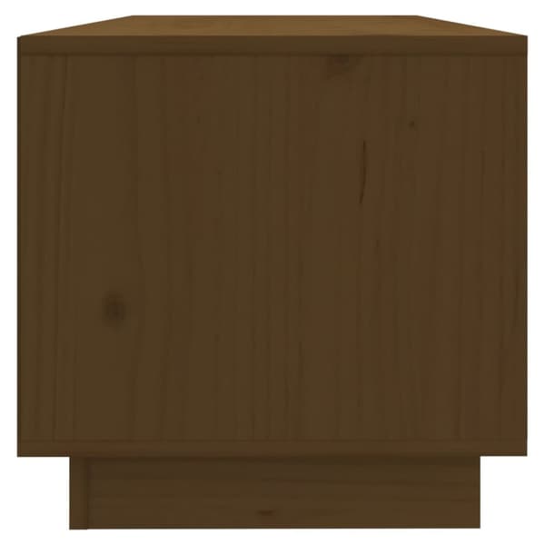 tv-bord 90x35x35 cm massivt fyrretræ gyldenbrun