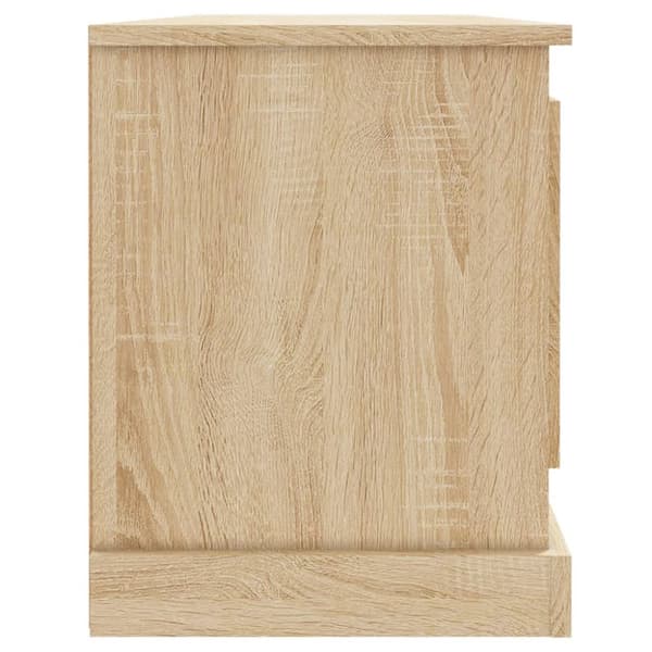 tv-bord 100x35,5x45 cm konstrueret træ sonoma-eg