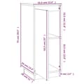 Pikkukuva 9 / 10: Senkit 2 kpl hunajanruskea 31,5x34x75 cm täysi mänty