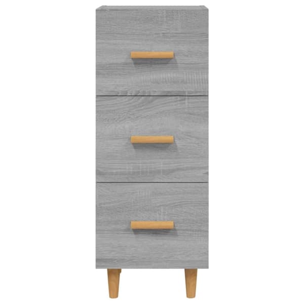 Senkki harmaa Sonoma 34,5x34x90 cm tekninen puu