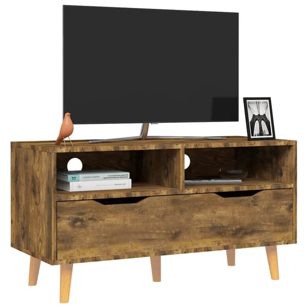 TV-taso savutammi 90x40x48,5 cm tekninen puu