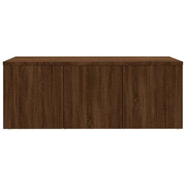 Tv-bänk brun ek 80x34x30 cm konstruerat trä