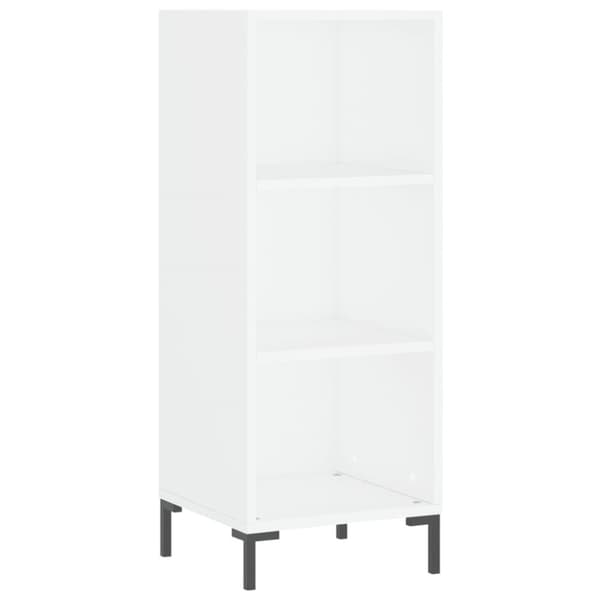 skænk 34,5x32,5x90 cm konstrueret træ hvid