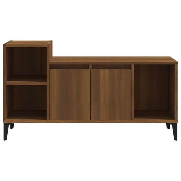 TV-taso ruskea tammi 100x35x55 cm tekninen puu
