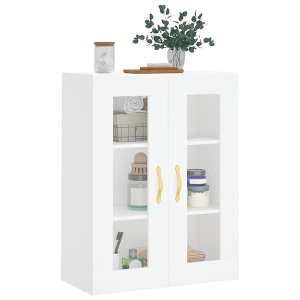 væghængt skab 69,5x34x90 cm hvid