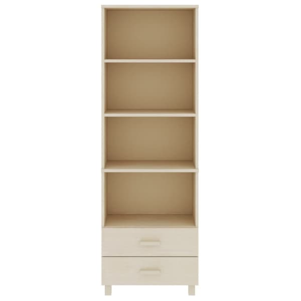 højskab HAMAR 60x35x180 cm fyrretræ honningbrun