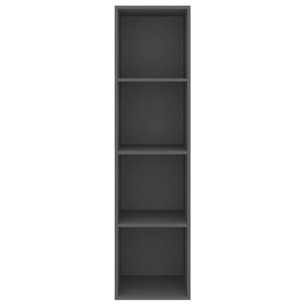 væghængt tv-skab 37x37x142,5 cm konstrueret træ grå