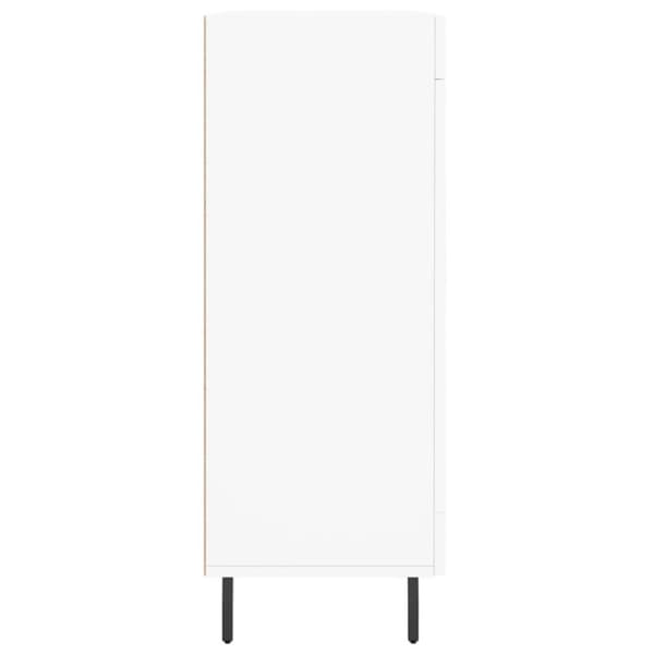 Skåp vit 69,5x34x90 cm konstruerat trä