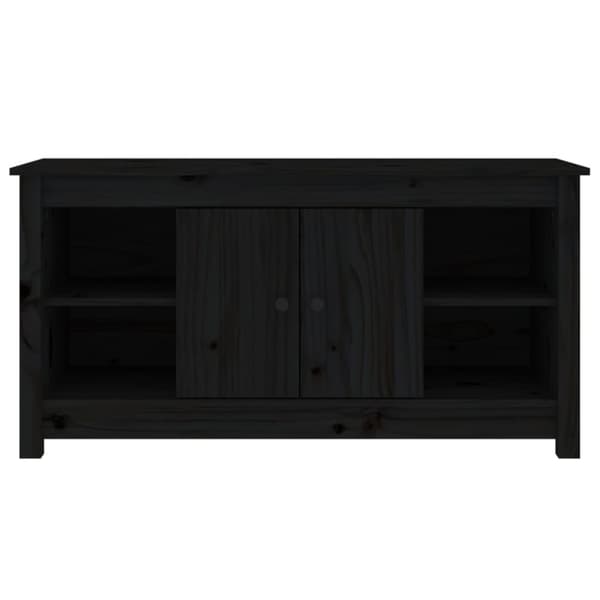 TV-taso musta 103x36,5x52 cm täysi mänty