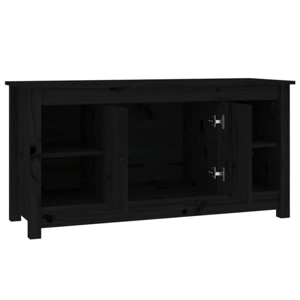 TV-taso musta 103x36,5x52 cm täysi mänty